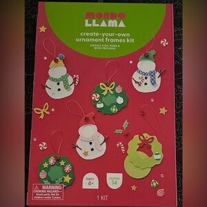 Mondo Llama Create-Your-Own Ornament Frames Kit - Red and Green